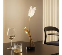 Slamp Lámpara de mesa LED recargable Tulip, base negra