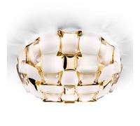 Slamp Mida aplique, 50 cm, blanco-oro