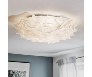 Slamp Veli plafón de diseño, Ø 78 cm, opalino