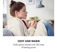 Slanket Manta eléctrica con mangas 120W 155x180cm Coralina de fibra Klarstein