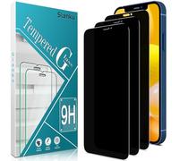 Slanku 3 Piezas Privacidad Protector de Pantalla para iPhone 12, 12 Pro, Antiespía, Sin Arañazos, Dureza 9H, Sin Burbujas