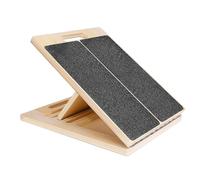 Slant Board, Adjustable Stretching Equipment, Wooden Incline Board Holds 350lbs, Fitness Balance Tool, Home Gym Accessory for Adults Men Women Calf Ankle Knee Leg Workout