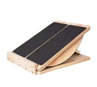 Slant Board - de becerro | Cedge de sentadillas de madera | Tablero inclinado de camilla ajustable | Rampa elástica portátil plegable y plegable | Equipo de ejercicio ajustable pe