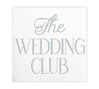 Slant Collections Servilletas de papel para bebidas/cócteles, 5 x 5 pulgadas (20 unidades), club de bodas