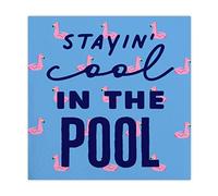 Slant Collections Servilletas de papel para bebidas/cócteles, 5 x 5 pulgadas (20 unidades), frescas en la piscina