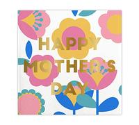 Slant Collections Servilletas de papel para bebidas/cócteles, 5 x 5 pulgadas (20 unidades), tulipán