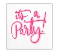 Slant Collections Servilletas de papel para cóctel/bebidas, 20 unidades, It's A Party