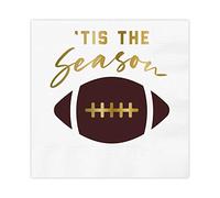 Slant Collections Servilletas de papel para cóctel de Acción de Gracias, 20 unidades, Tis the Season Football