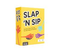 Slap N Sip Un Divertido Juego de Beber con Manos Adhesivas, 200 Tarjetas y un sorbo Chip, Juego de Fiesta para Adultos de Ritmo rápido para Noches de Juegos, Regalo Divertido para Adultos a Partir de