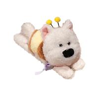 Slap Pulsera Dog Doll - Acción de abrazo que envuelve el juguete de peluche Highland Terrier | Envuelto alrededor de los cochecitos Capybara pulsera | Mascotas de peluche para el manejo de