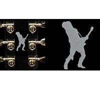 Slash Roses Guitar Lead Solo Sticker Vinyl From Headstock Guitar & Bass (plata)