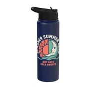Slasher Summer Club Horror Fan Saying Stainless Steel Insulated Water Bottle