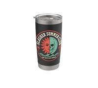 Slasher Summer Club Horror Fan Saying Vaso térmico de acero inoxidable de doble pared