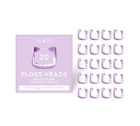 Slate Recambios de hilo dental - Hilo dental tejido reutilizable, sin PFAS, hilo dental no tóxico | Se adapta a hilo dental eléctrico SLATE con raspador de lengua y barridos de encías | Paquete de 20