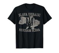 Slava Ukraini Camisa Ucrania Tryzub Zelensky Militar Camiseta