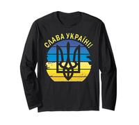 Slava Ukraini Camisa Zelensky Gloria a Ucrania Tryzub Manga Larga