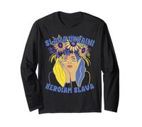 Slava Ukraini Camiseta Apoyo Ucrania Chica Ucraniana Manga Larga