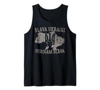Slava Ukraini Camiseta Ucrania Tryzub Zelensky Camiseta sin Mangas