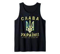 Slava Ukraini Camiseta Zelensky Ucrania Tryzub Ucrania Camiseta sin Mangas