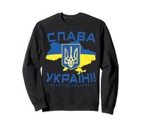 Slava Ukraini Shirt Ucrania Cirílico Ucraniano Tryzub Sudadera