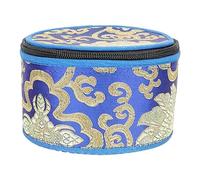 SLAVIK Bolsa De Cuenco De Sonido Tibetano, Estuche De Sonido De Canto, Bolsa De Almacenamiento Tibetano, Instrumento Pequeño, Monje, Crystalprayer, Soporte De Baño, Chakra, Meditación (Color : Blue,