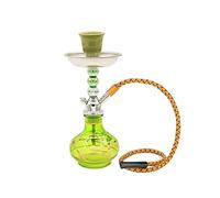 SLAVIK Pequeña Pipa De Agua For Fumar Mini Cachimba Botella De Shisha Portátil Pequeño Dispositivo Shesha Práctico Nargileh Chicha Cachimba Compatible con Tabaco De Sabor (Color : Green)