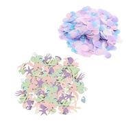 SLAXJNE 100 Piezas De Confeti De Elemento Marino Y Confeti Redondo De 10 G, Accesorios para Fiestas, Decoraciones para Fiestas, Confeti, Confeti para Decoración De Regalos