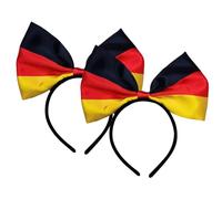 SLAXJNE 2 Uds Diademas Alemanas Diademas De Bandera Diademas con Lazo Accesorios para Fanáticos Accesorios De Vestido De Fiesta Decoraciones De Fiesta