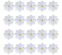 SLAXJNE 20 Piezas Parches Termoadhesivos De Margaritas, Parches De Costura De Margaritas, Parches Termoadhesivos para Niños, Parches Termoadhesivos para Ropa Y Sombreros, Parches Decorativos DIY