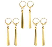 SLAXJNE 3 Pares De Aretes De Aro Grandes, Aretes De Personajes De Anime, Accesorios para Juegos De rol, Aretes Llamativos De Moda, Aretes Colgantes De Metal, Accesorios De Ropa