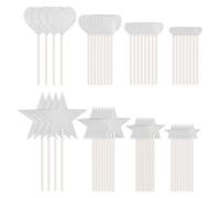 SLAXJNE 56 Uds. De Inserciones De Estrellas Y Corazones, Adornos para Pasteles, Decoraciones para Magdalenas, Decoraciones De Corazones, Decoraciones para Magdalenas, Decoraciones para Muffins