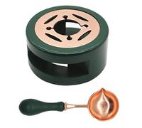 SLAXJNE Base De Horno De 1 Pieza Y Cuchara De 1 Pieza, Dispositivo De Calentamiento Y Fusión De Sellos De Cera, Sellador De Cera, Sello De Cera DIY, Fabricación De Invitaciones