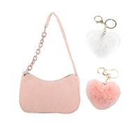 SLAXJNE Bolso De Hombro Para Mujer, 2 Colgantes, Rosa, S-M