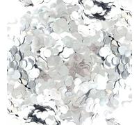 SLAXJNE Confeti Redondo Plateado De 50 G, Confeti para Decoración De Fiestas, Cumpleaños Y Aniversarios