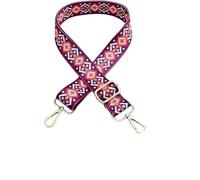 SLAXJNE Correa para Bolso de Hombro Ajustable, 2 Ganchos, Multicolor, 140 cm, 3.8 cm, Gancho Dorado Claro, Accesorios para Bolso, Moderno, Patrón de Color Contrastante