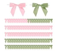 SLAXJNE Paquete De 100 Lazos Decorativos, Mini Lazos De Cinta, Lazos De Cinta De Raso, Lazos Decorativos Hechos A Mano, Lazos De Regalo, Decoraciones De Embalaje