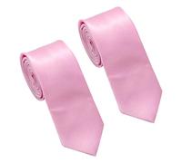 SLAXJNE Paquete De 2 Corbatas Rosas, Ropa Formal Para Hombres, Corbatas De Negocios, Corbatas De Camisa Profesionales, Corbatas Delgadas Brillantes, Adecuadas Para Ocasiones De Negocios Y Bodas