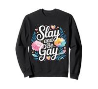 Slay and Be Gay Orgullo de celebración LGBTQ |- Sudadera