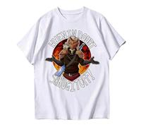 Slay The Spire Ironclad “When In Doubt, Shrug It Off” Camiseta | Algodón Unisex Manga Corta para Jugadores Y Fans-White||XX_s