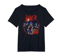 Slayer 80s Live Undead Camiseta, Mujer Tallas Grandes, Negro, 5XL Grande