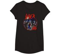 Slayer 80s Live Undead Camiseta, Niñas, Negro, M