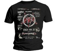 Slayer Haunting The Chapel Tour 1984 Tom Araya Oficial Camiseta para Hombre (Medium)