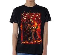 Slayer Hombre Goat Skull Camiseta Not Applicable, Negro (Black Black), Medium