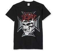 Slayer Hombre Graphic Skull Camiseta Not Applicable, Negro (Black Black), X-Large