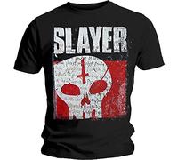 Slayer Hombre Undisputed Attitude Skull Camiseta Not Applicable, Negro (Black Black), X-Large