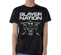 Slayer - Nación camiseta de los hombres de, Medium, Black