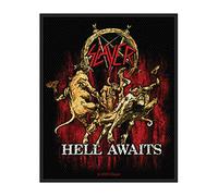 Slayer - Parche Diseño Estándar Hell Awaits (Talla Única) (Negro, Rojo, Amarillo)