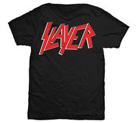 Slayer Red Logo Tom Araya Thrash Metal oficial Camiseta para hombre