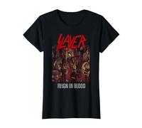 Slayer Reign In Blood Camiseta, Mujer, Negro, XS
