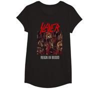 Slayer Reign In Blood Camiseta, Niñas, Negro, M